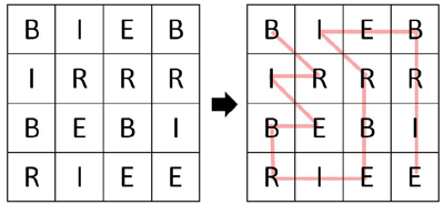 Wortsuchrätsel: Beispiel
