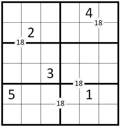 Sudoku zum 18. Geburtstag
